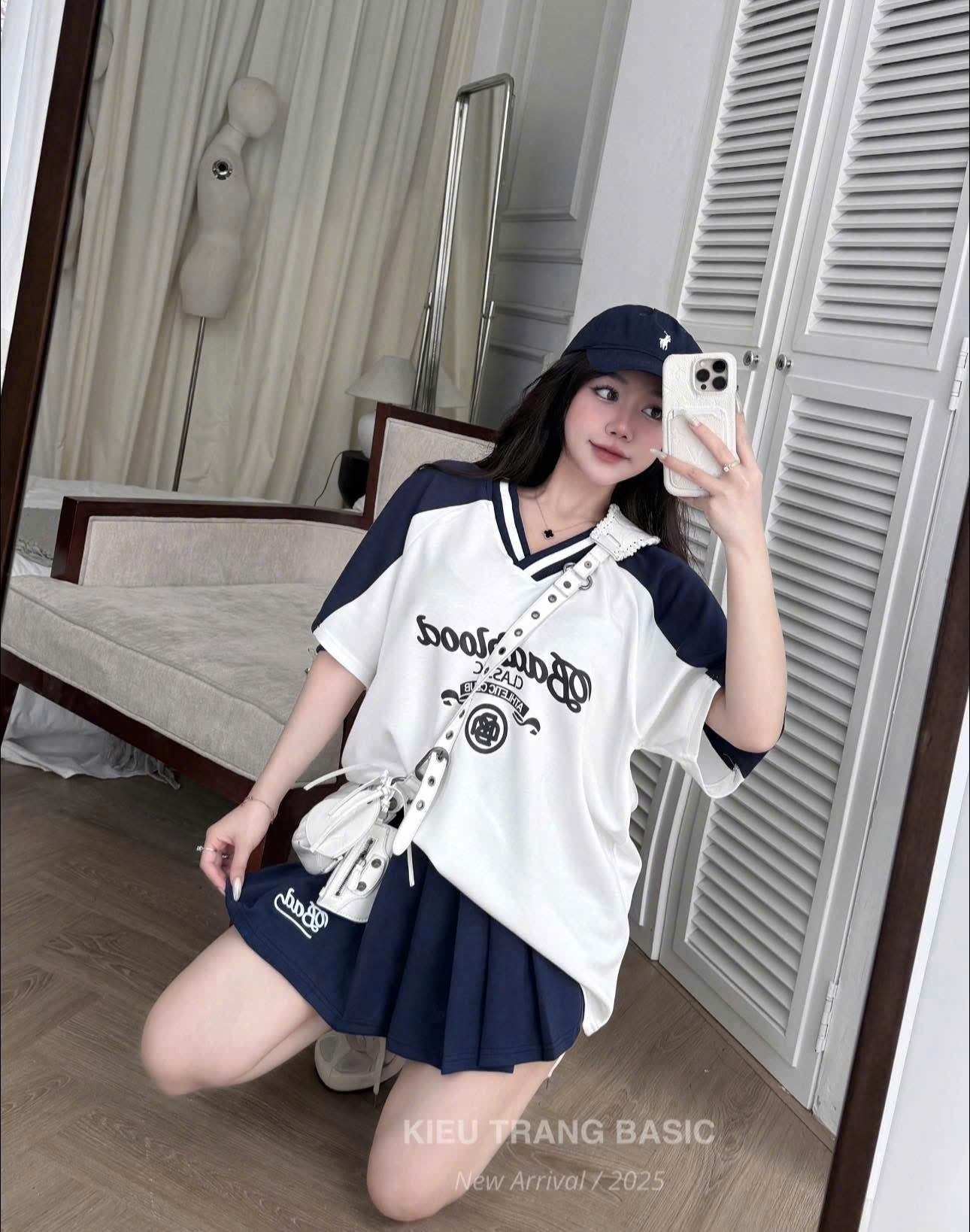 SET BAD ÁO PHÔNG MIX CHÂN VÁY CANH THAN