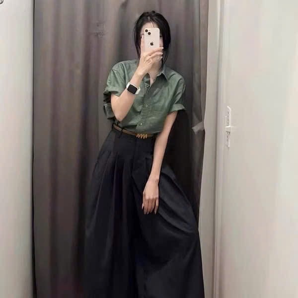 ÁO SƠ MI ĐŨI LINEN SỢI TRE 2 MÀU