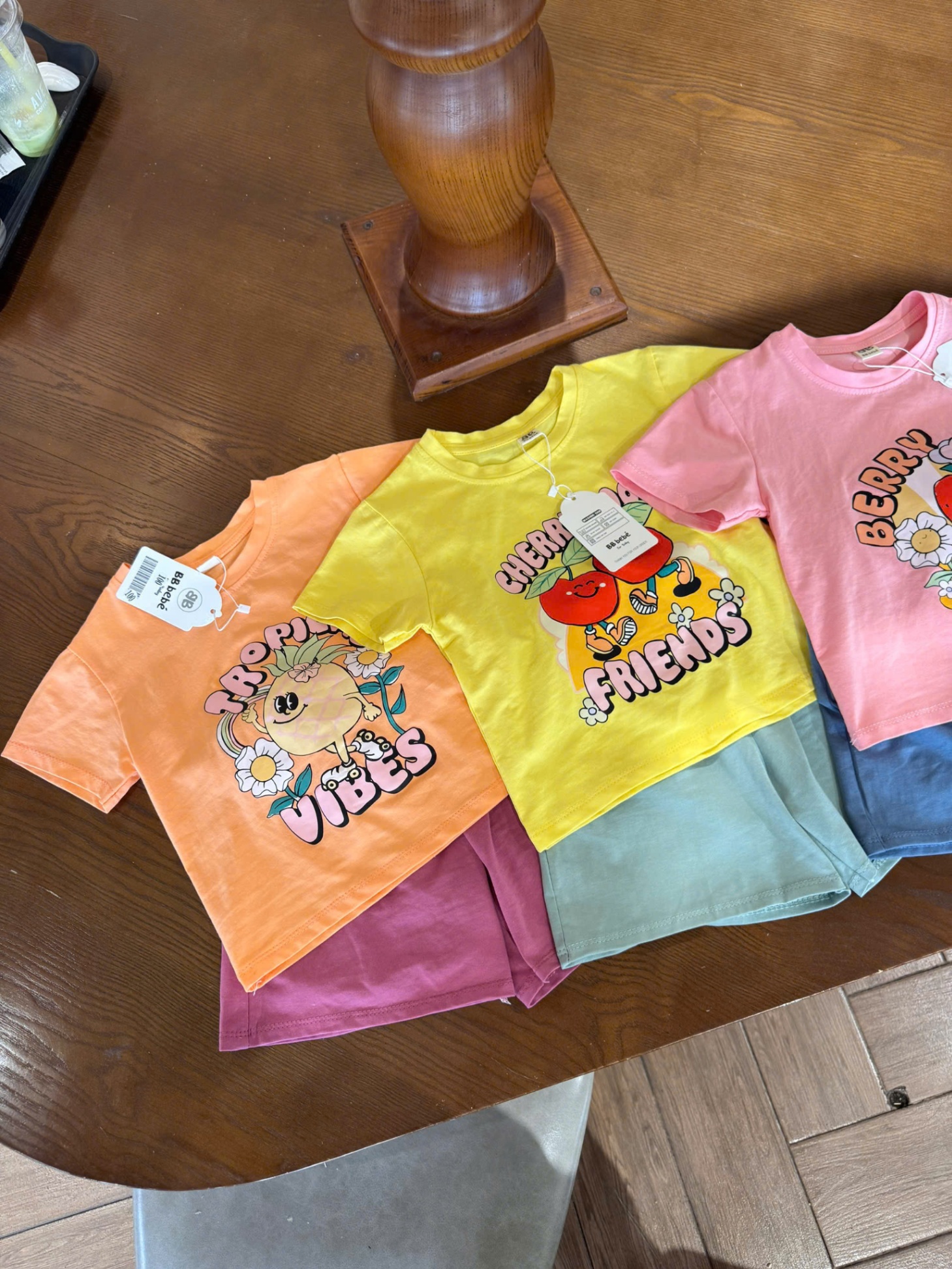 SET 3 BỘ BÉ GÁI HÌNH HOA QUẢ