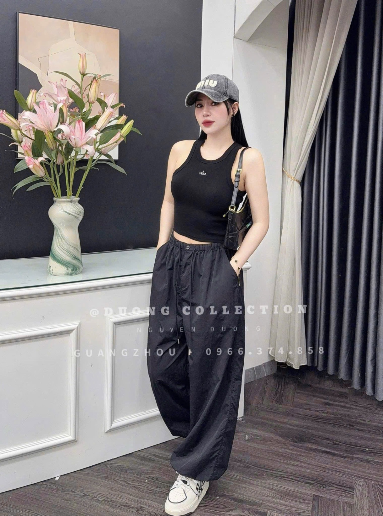 QUẦN GIÓ DÁNG BOM KÈM RÚT ỐNG