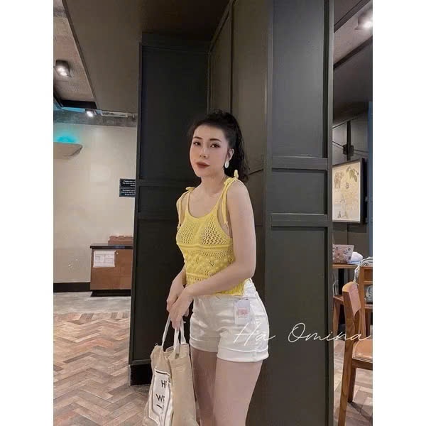 ÁO LEN VÀNG MÓC 2 DÂY XINH XỈU