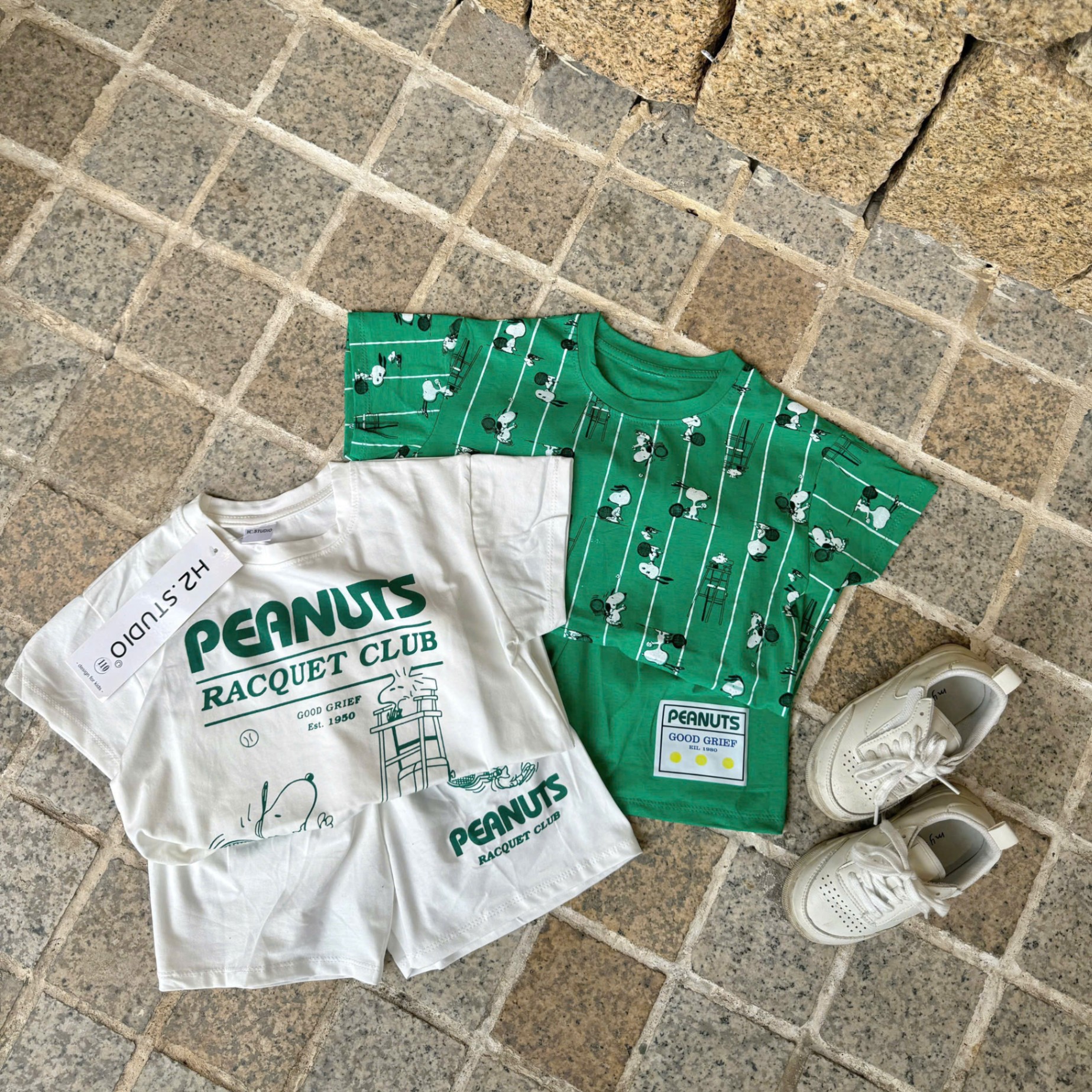SET 2 BỘ COTTON ĐÙI PEANUT CHO BÉ