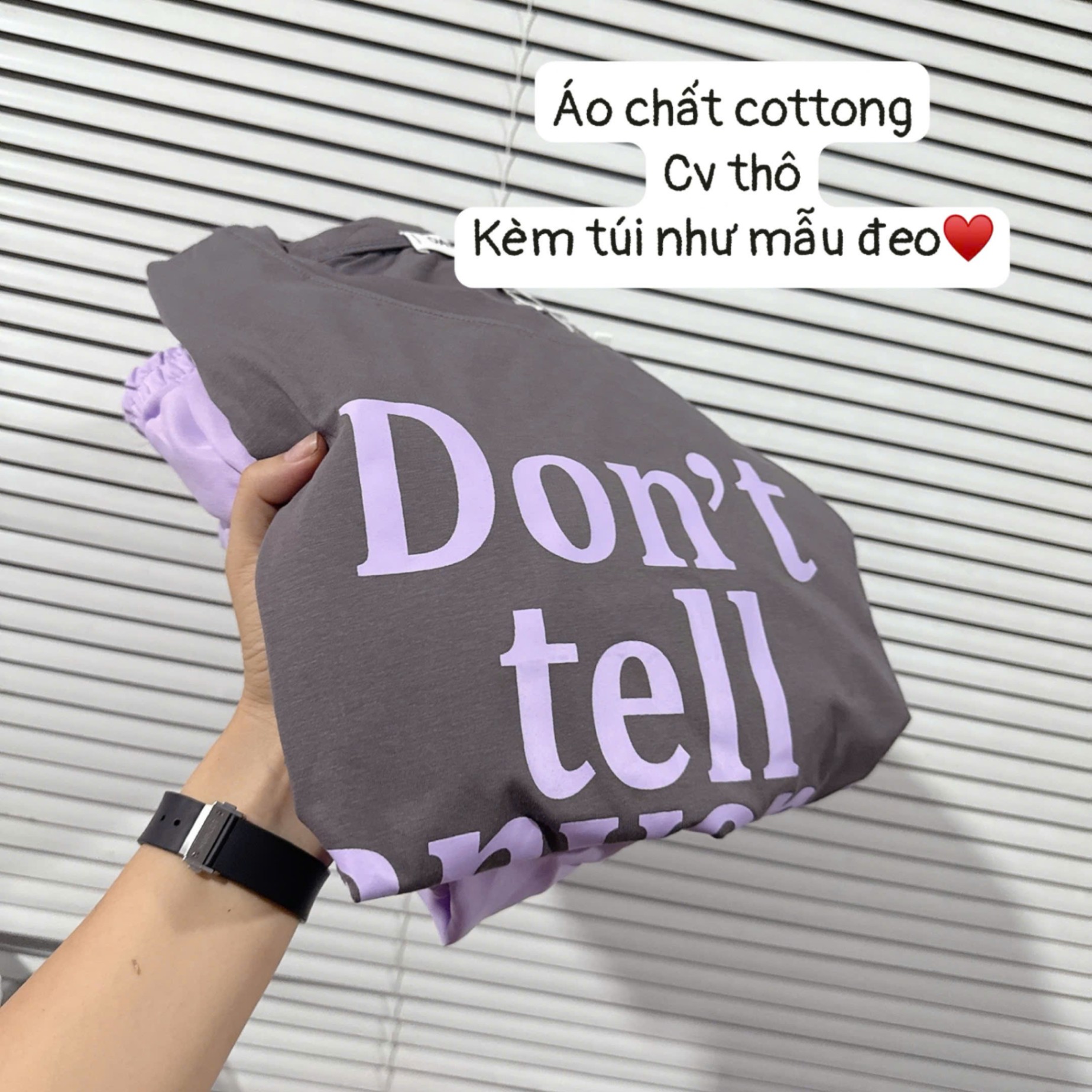 SET ÁO XÁM IN CHỮ MIX CHÂN VÁY TÍM MIDI