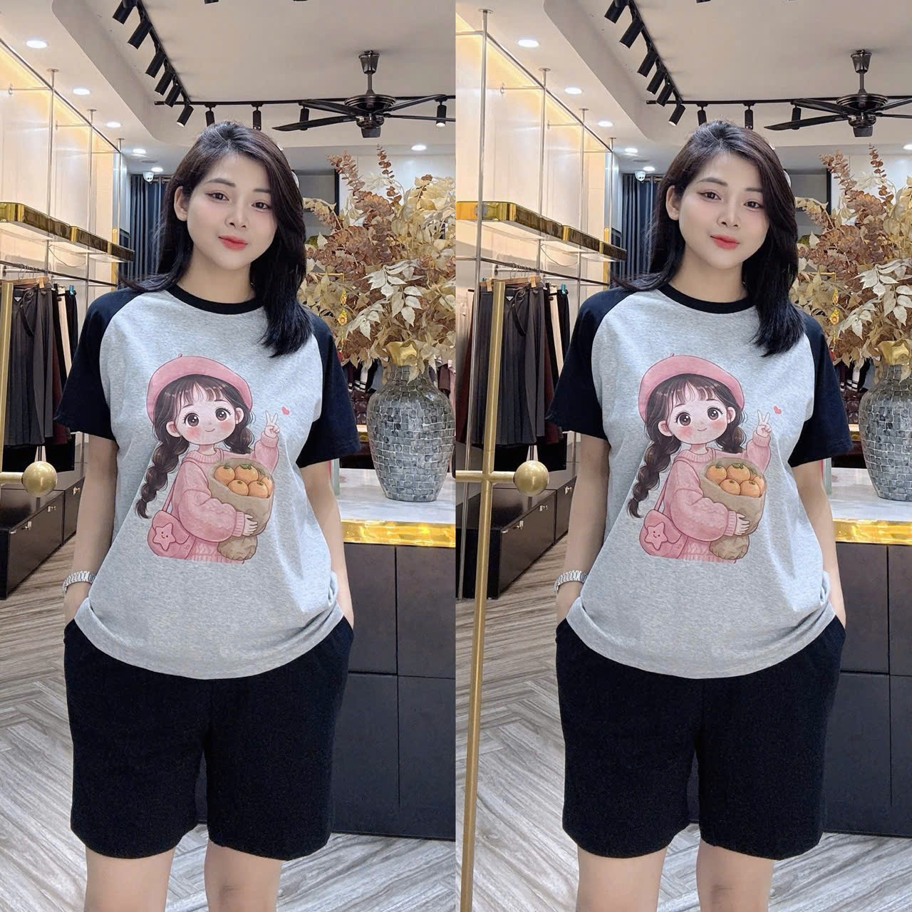 BỘ ĐÙI COTTON VNXK NỮ 5 MÀU