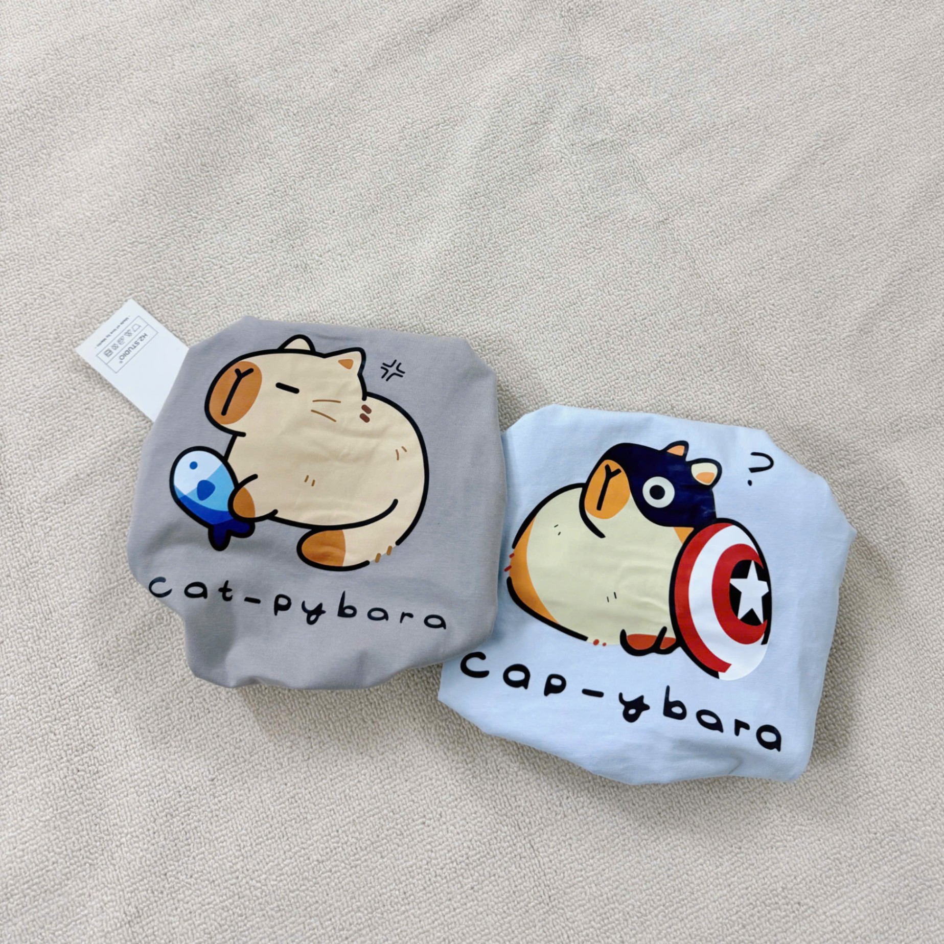 SET 2 BỘ CAPY BARA XANH XÁM CHO BÉ
