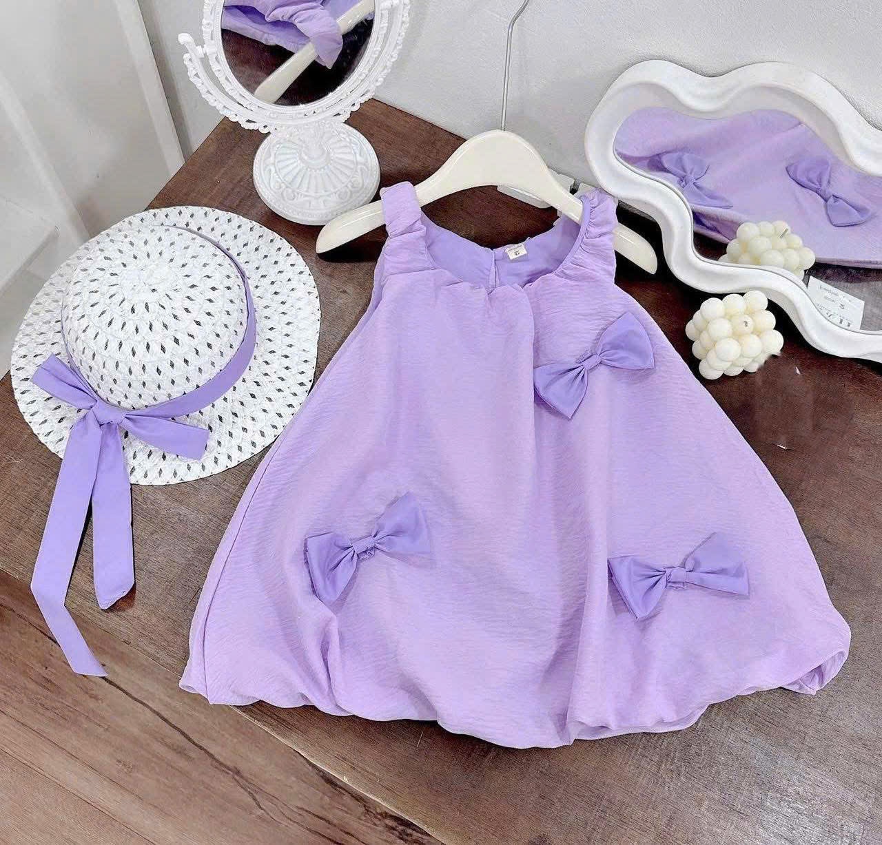 VÁY TÍM BÍ NƠ DÁNG PHỒNG KÈM MŨ