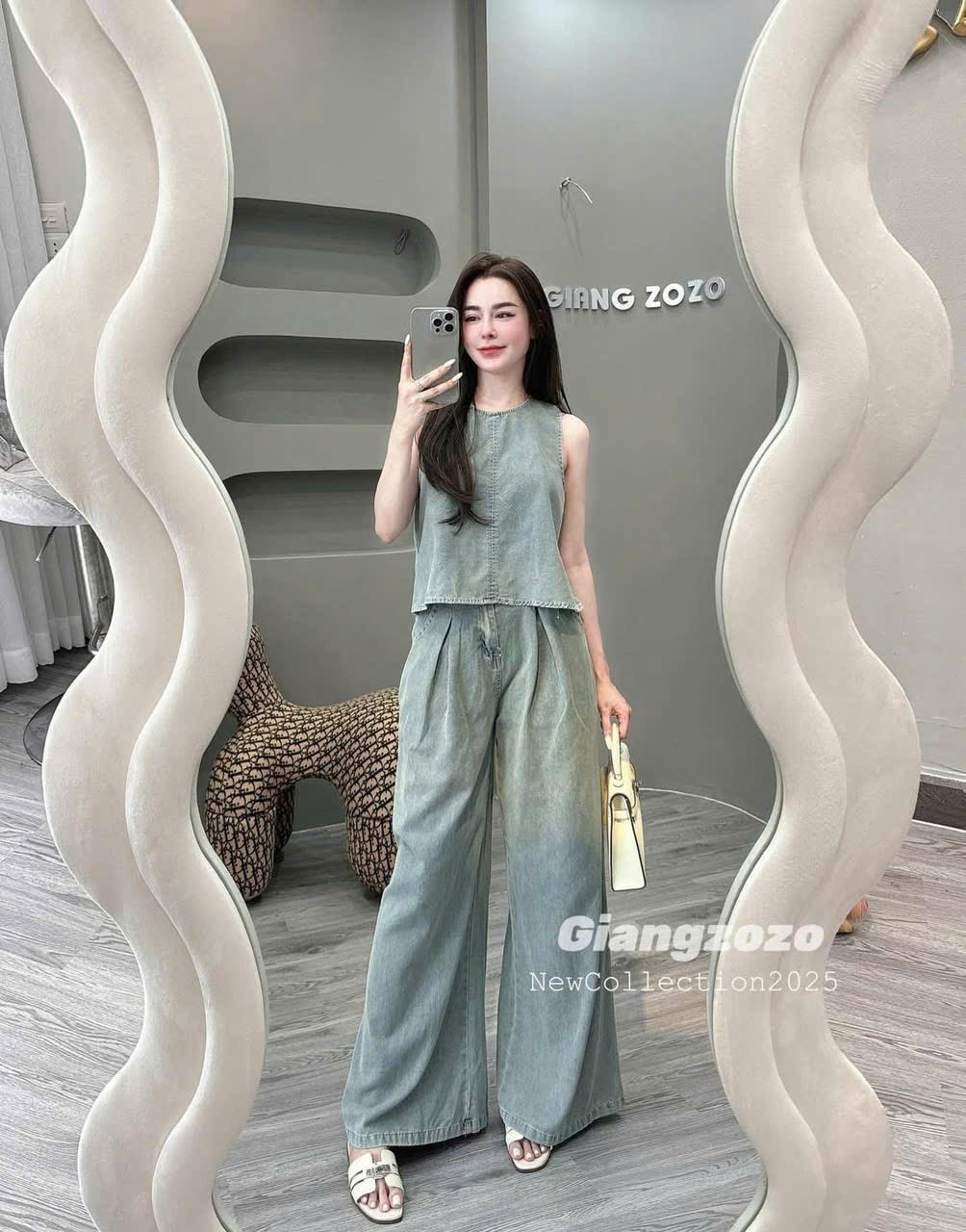 BỘ BÒ SÁT NÁCH QUẦN SUÔNG LI GẤP TRƯỚC
