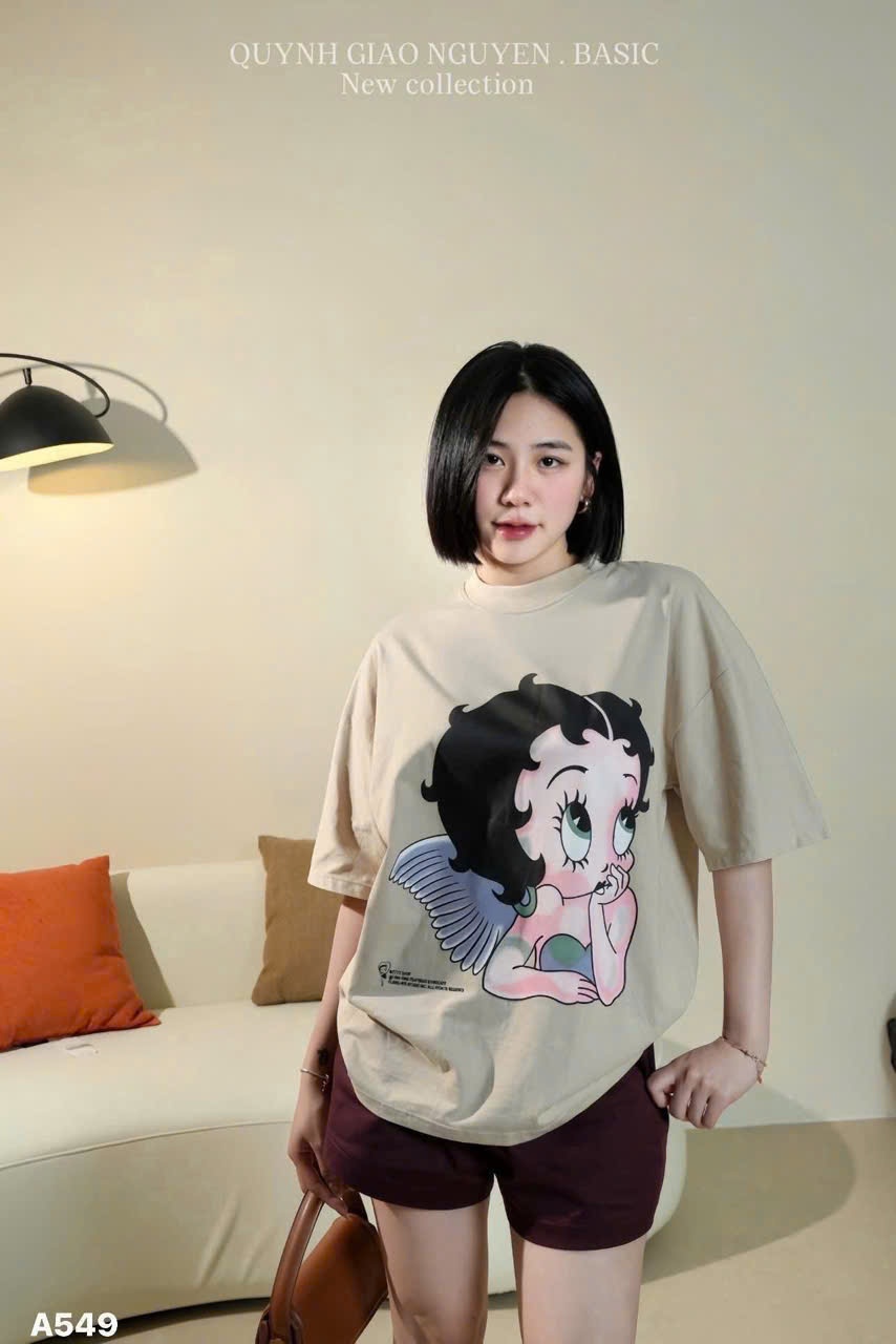 ÁO PHÔNG NỮ HÌNH EM BÉ DỄ THƯƠNG