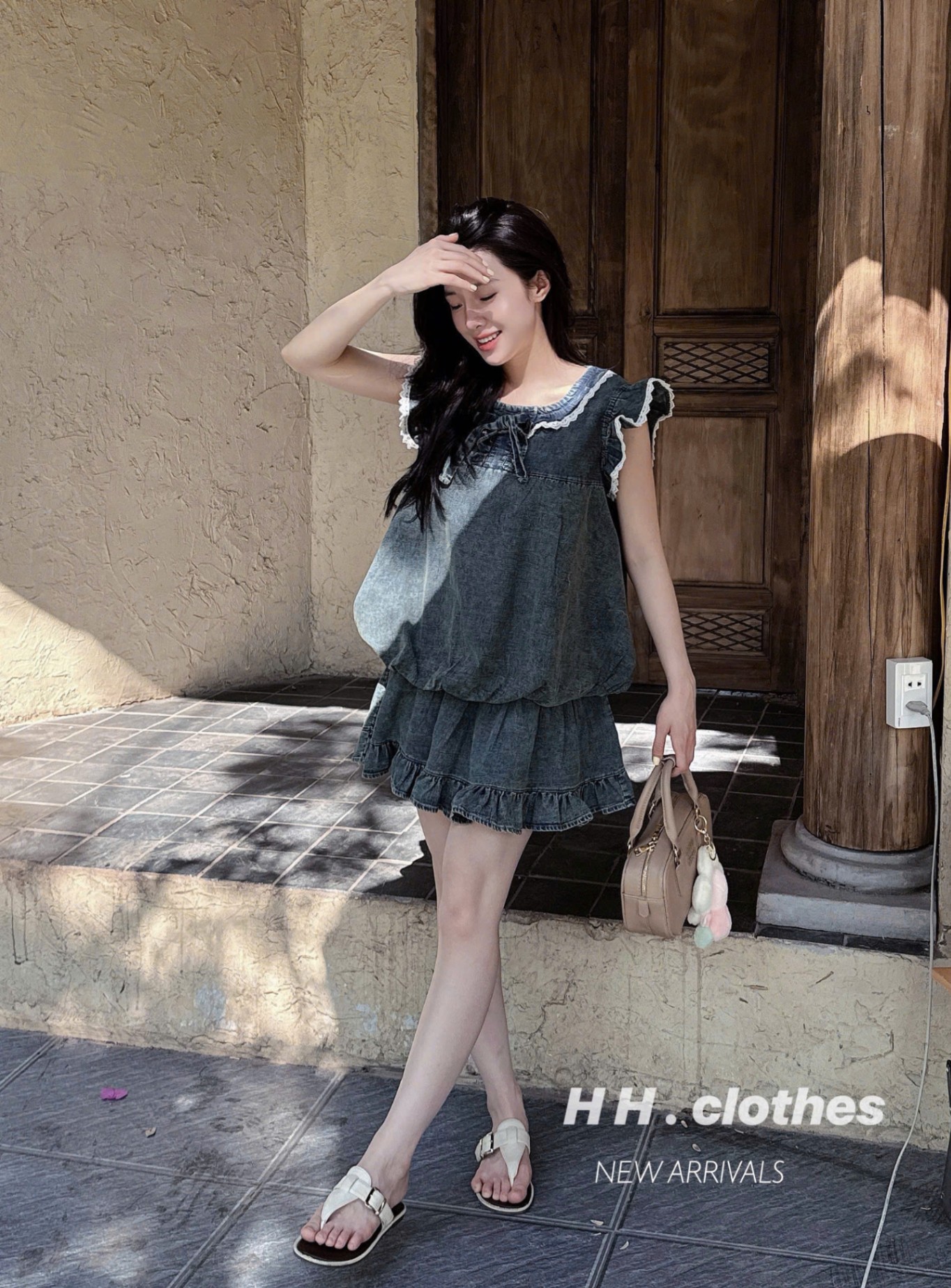 SET JEAN ĐÙI SÁT NÁCH PHỐI CỔ SEN VIỀN BÈO