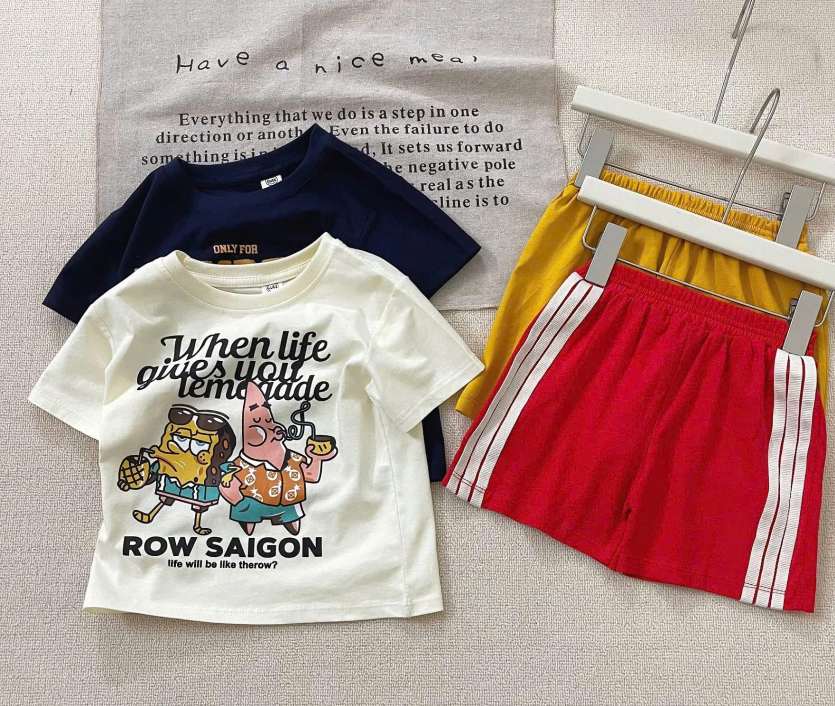 SET 2 BỘ BỌT BIỂN MIX SỌC THỂ THAO TONE HÀN SIÊU YÊU