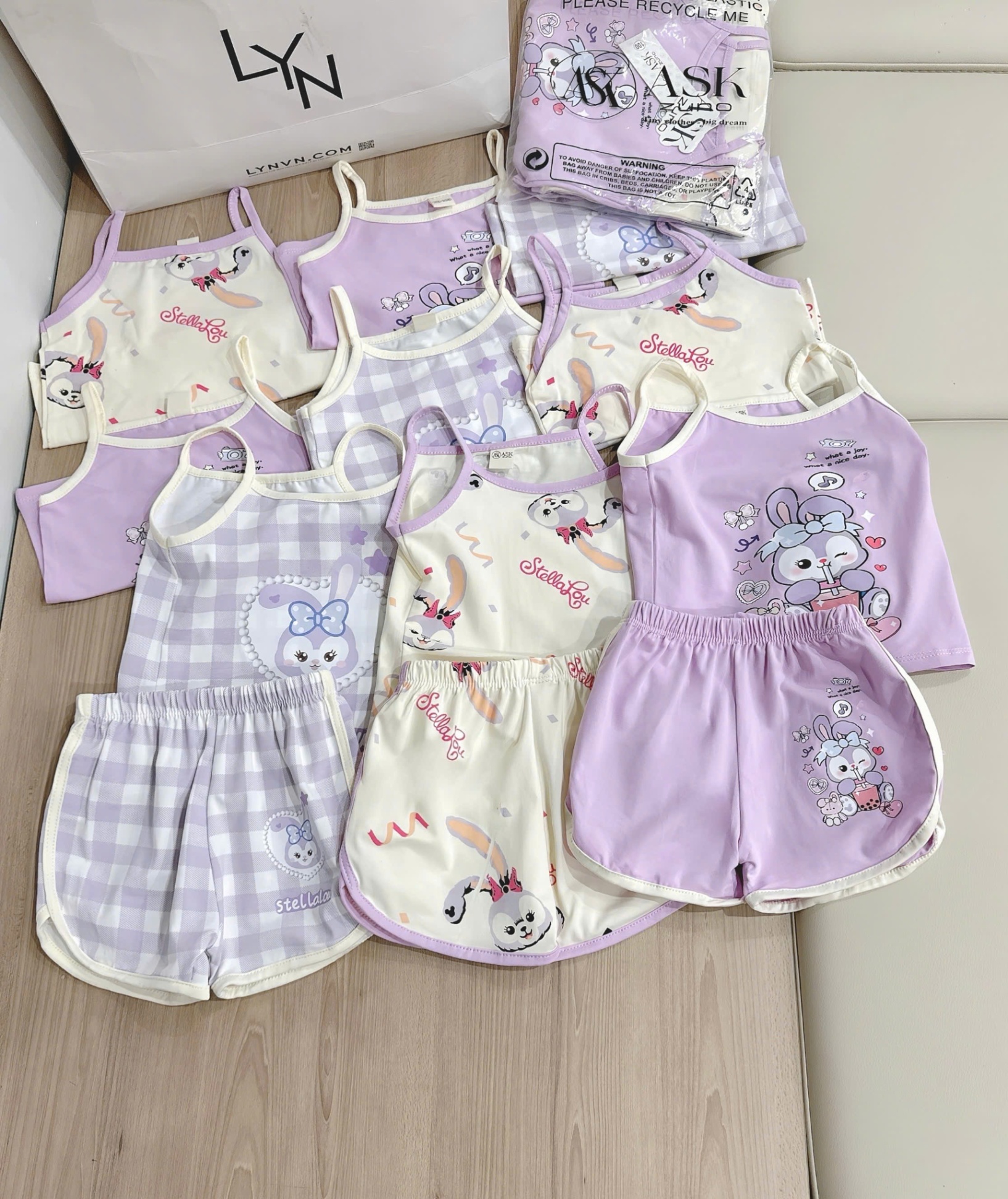 SET 3 BỘ 2 DÂY TÍM STELLA LU❤️