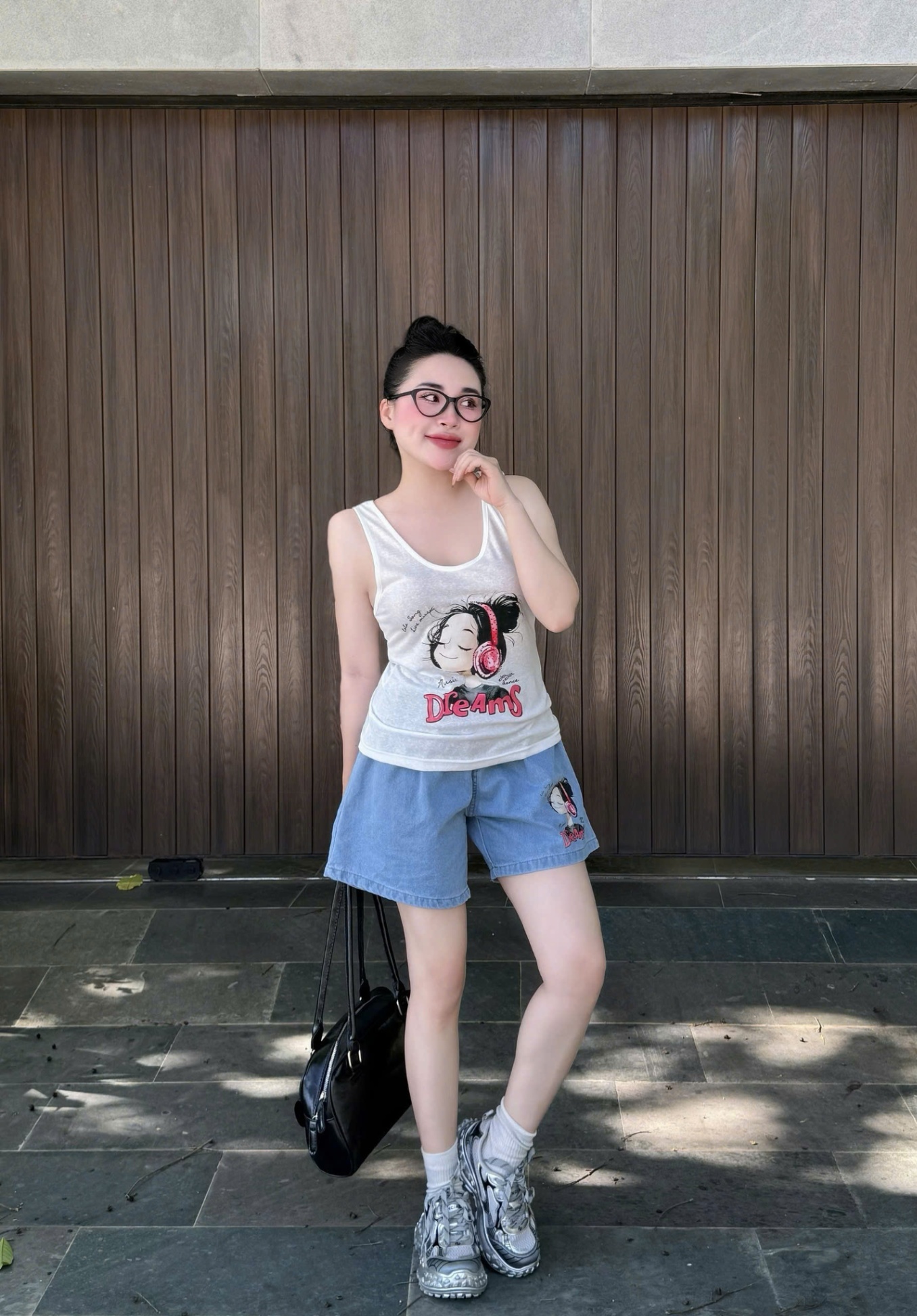 SET BỘ SÁT NÁCH CÔ GÁI BUỘC TÓC PHỐI SOOC JEAN