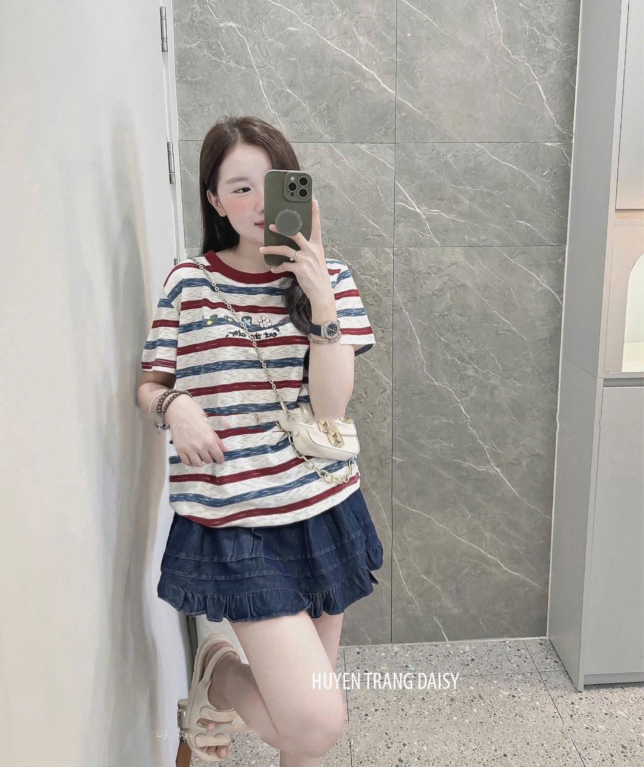 ÁO PHÔNG kẻ xược ĐẸP NEW A1276