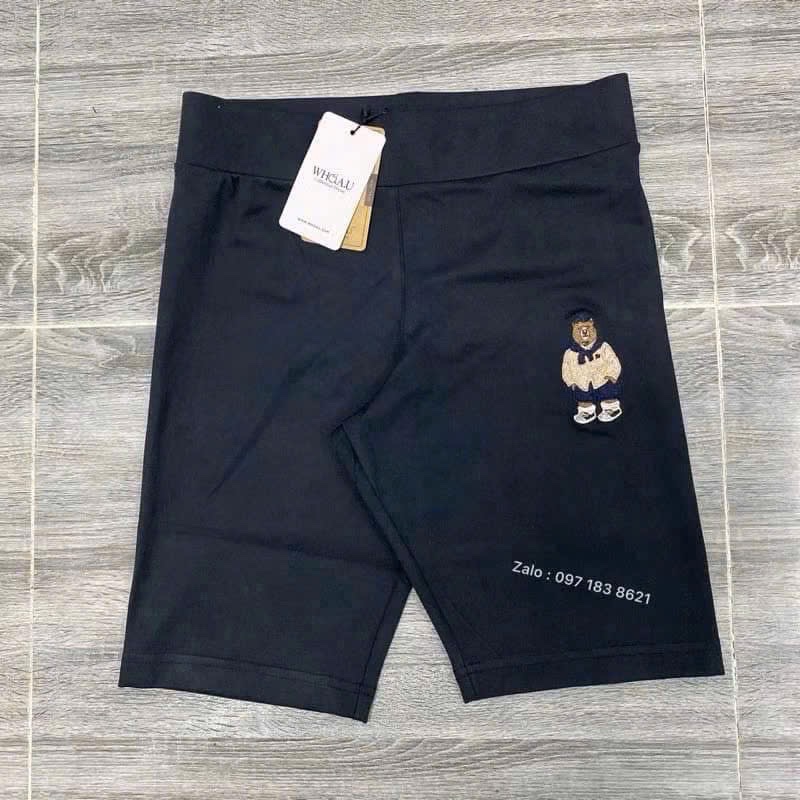 QUẦN LEGGING NGỐ THÊU GẤU