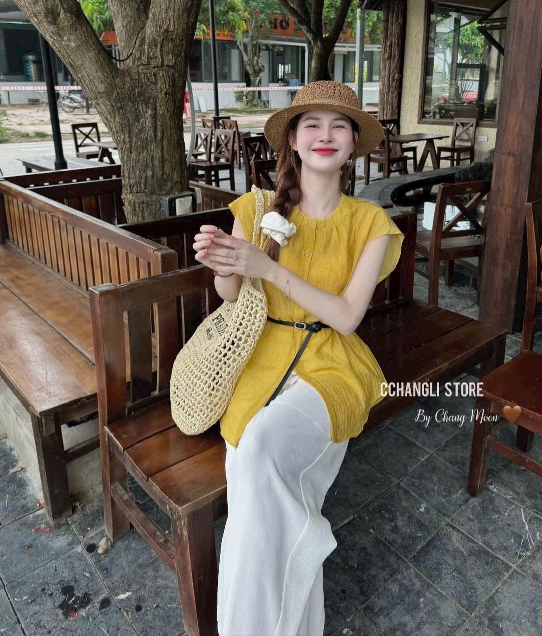 SET ÁO ĐŨI TƠ VÀNG KÈM ĐAI MIX QUẦN ĐŨI SUÔNG