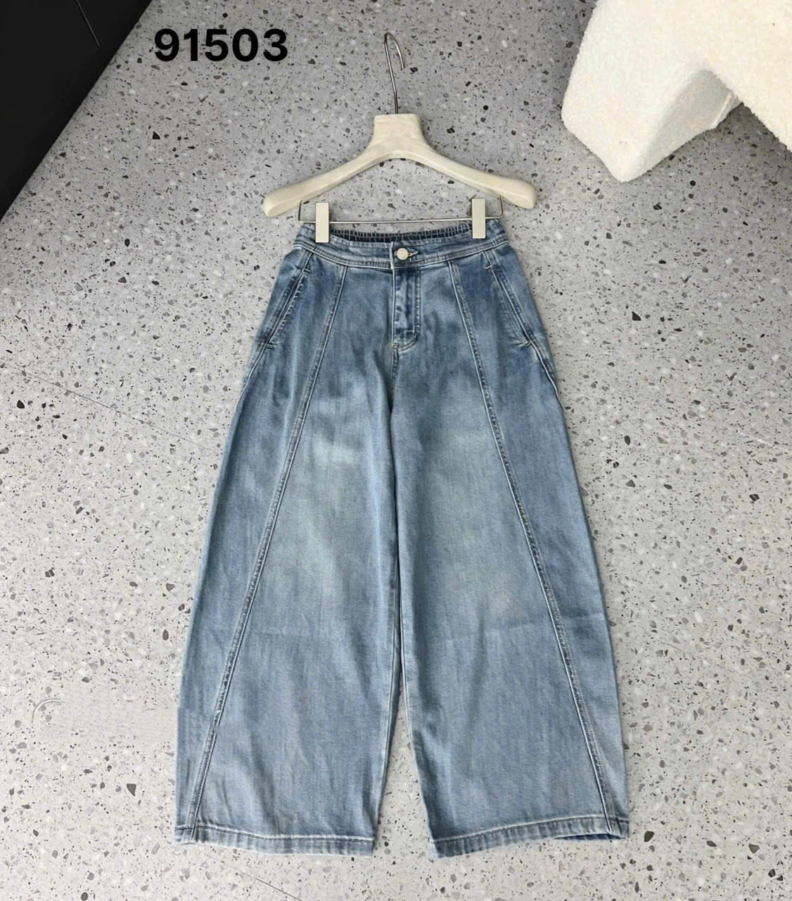 QUẦN JEANS BAGGY CẠP BÁN CHUN