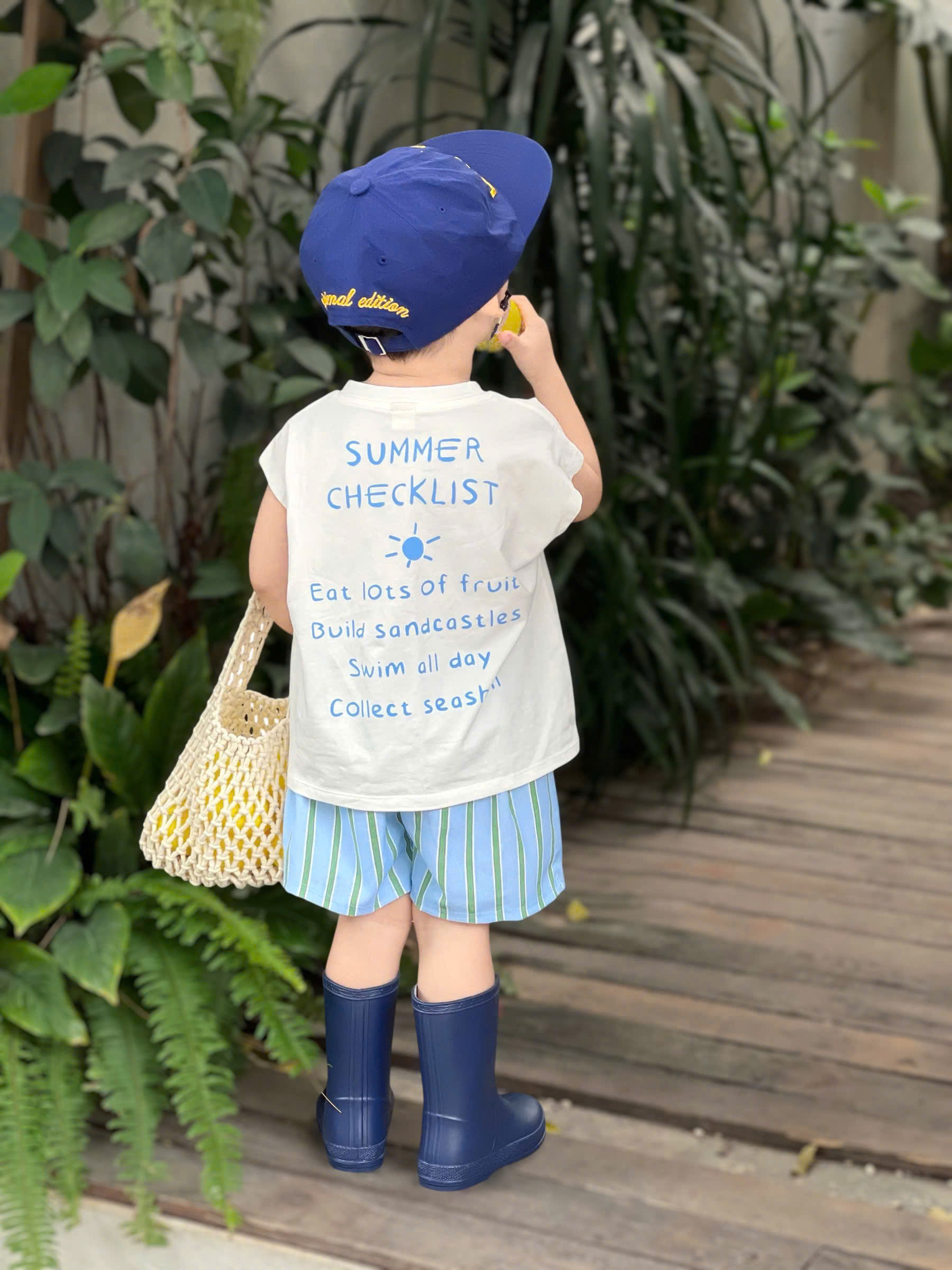 SET BỘ BA LỖ QUẦN KẺ ICE CREAM CHO BÉ TRAI