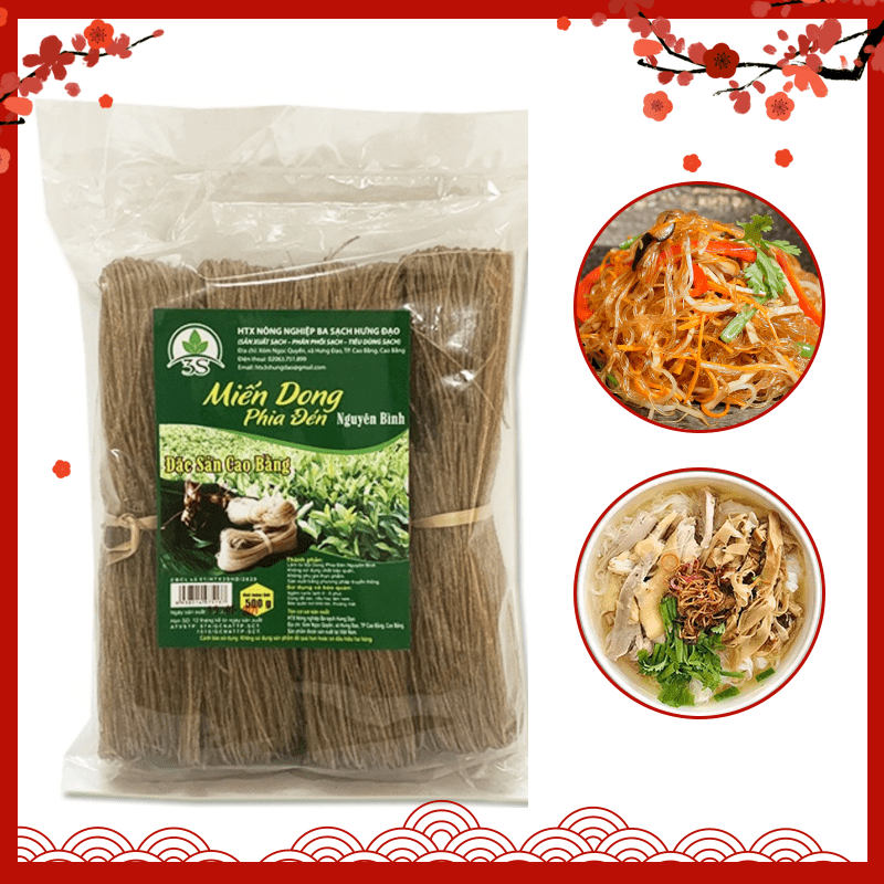 Miến dong Phia Đén Cao Bằng sợi dai giòn, không hóa chất (500g)