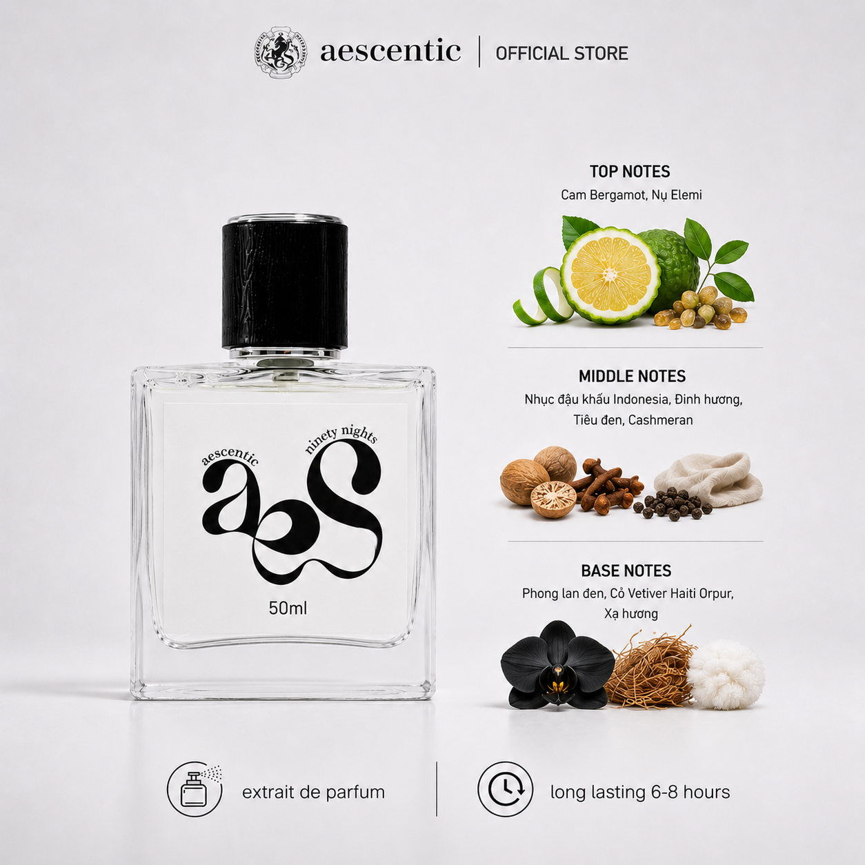 Nước hoa Aescentic NINETY NIGHTS