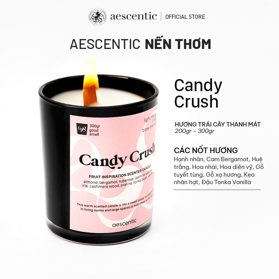 Nến thơm hương nước hoa Aescentic - Candy Crush