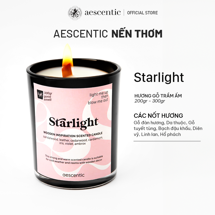 Nến thơm hương nước hoa Aescentic - Starlight