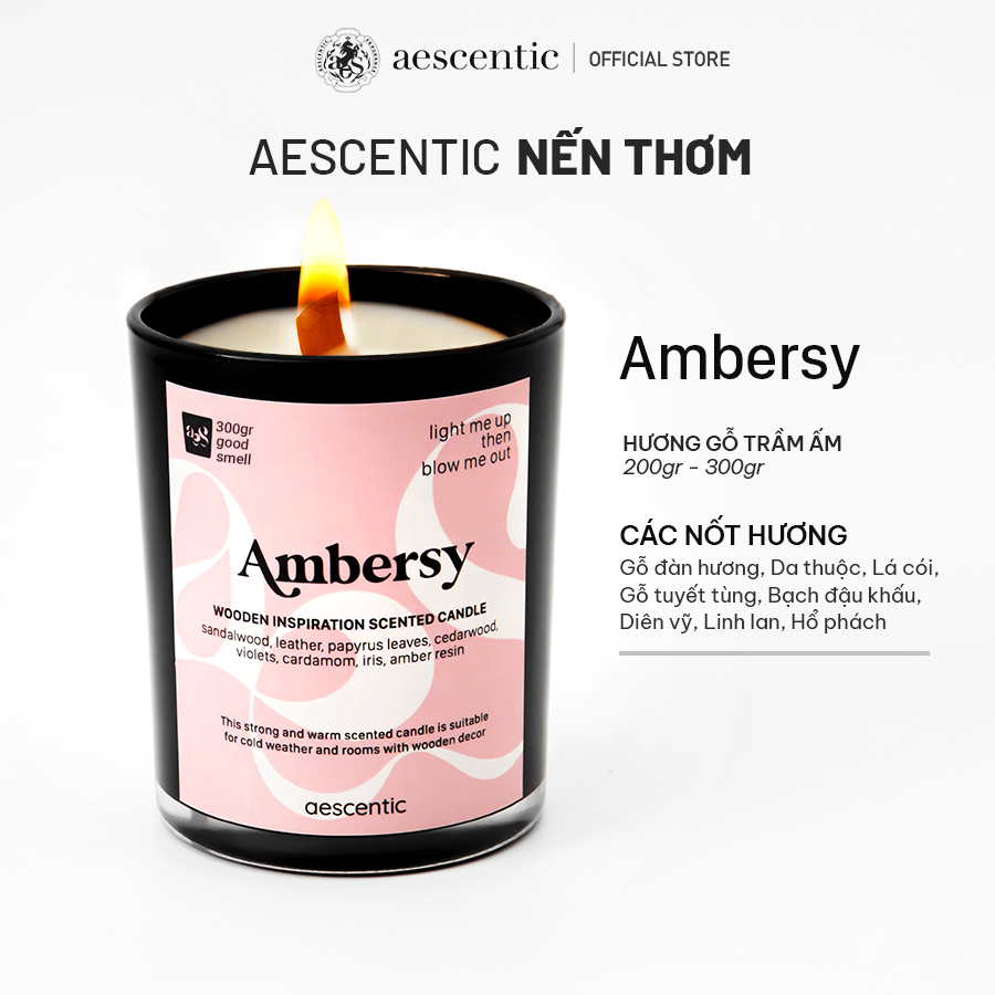 Nến thơm hương nước hoa Aescentic - Ambersy