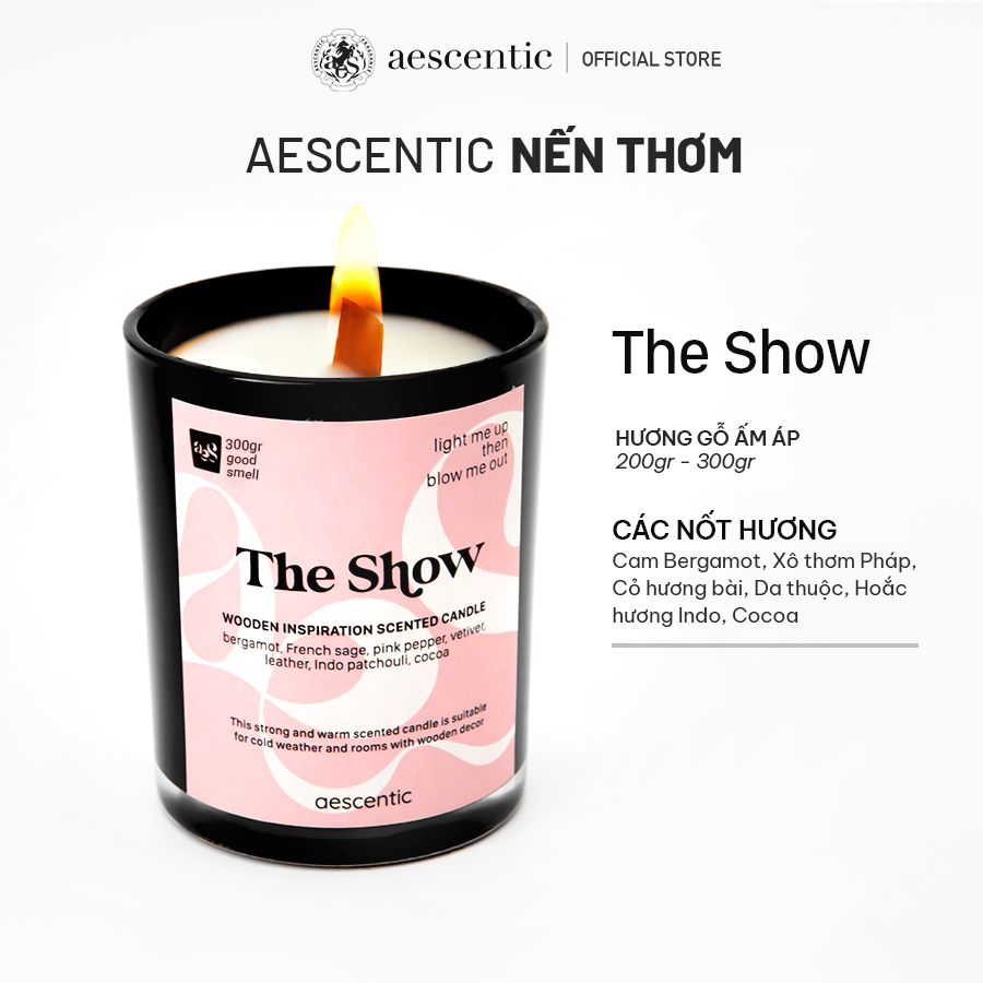 Nến thơm hương nước hoa Aescentic - The Show