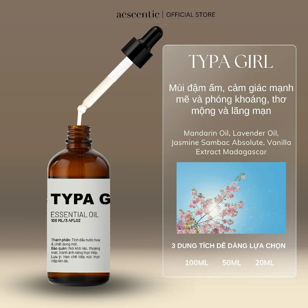 Tinh Dầu Nguyên Chất - TYPA GIRL
