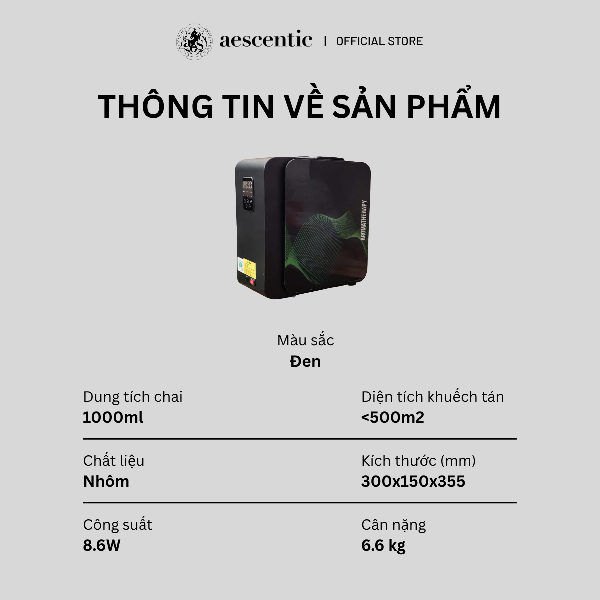 MÁY KHUẾCH TÁN TINH DẦU AES13A - Đứng