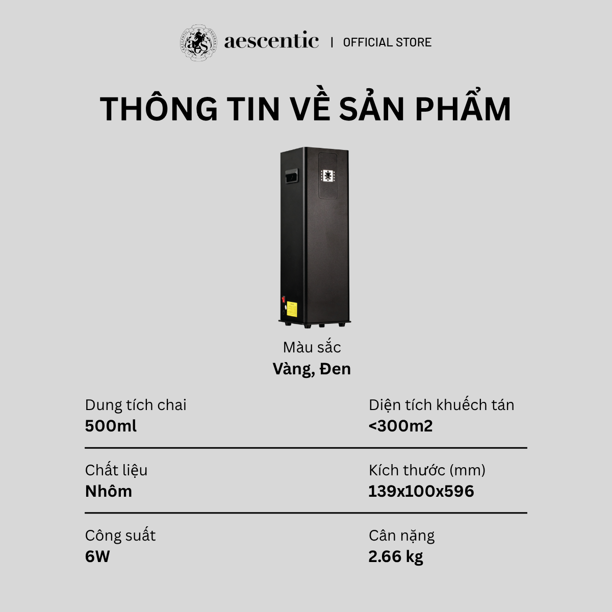 MÁY KHUẾCH TÁN TINH DẦU AES12