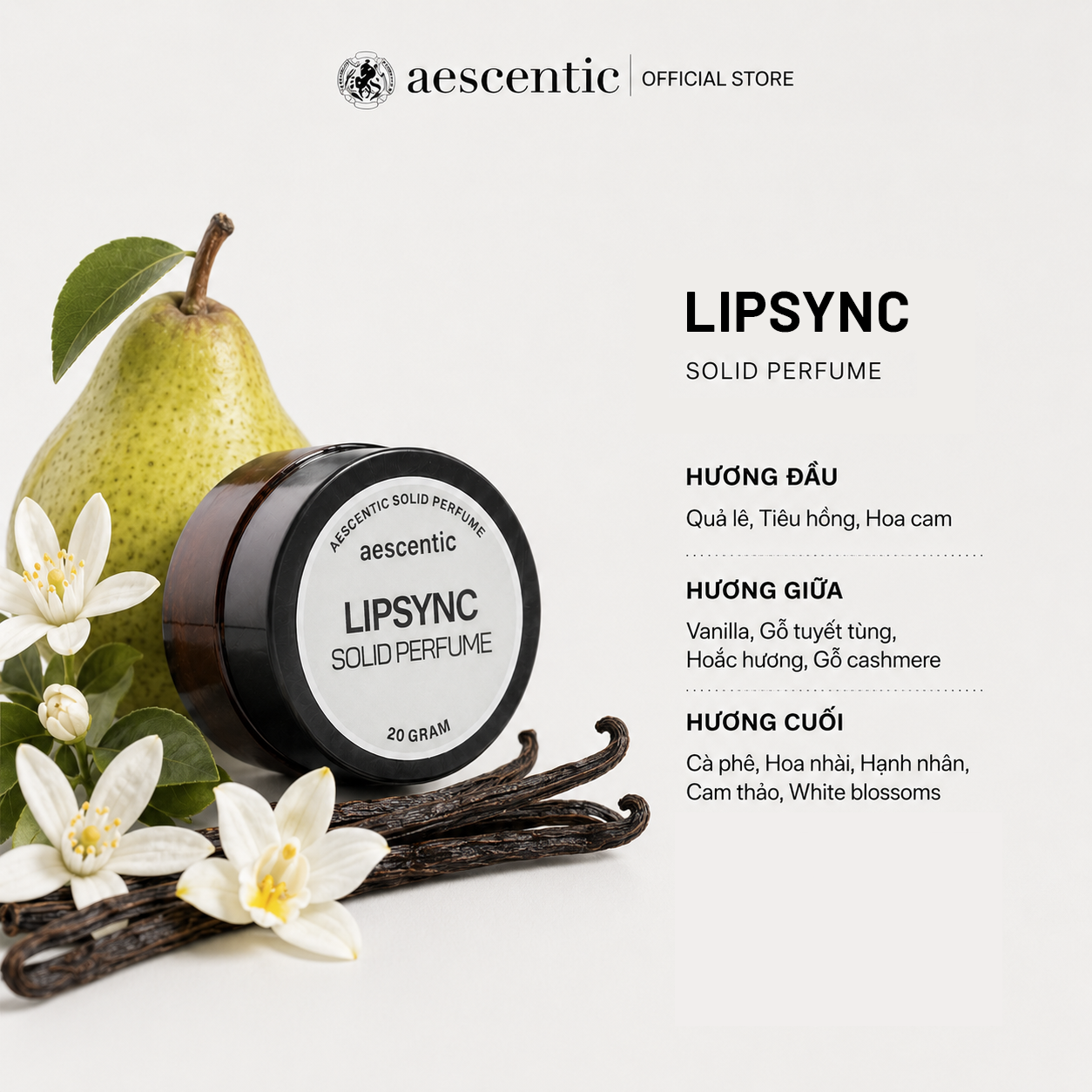 Sáp nước hoa AES LIPSYNC - 20gr