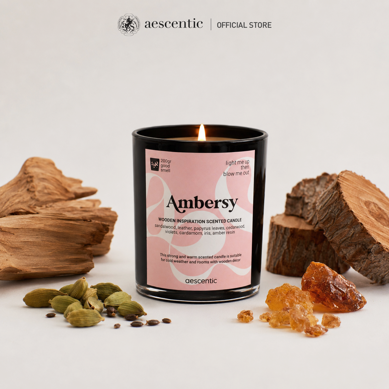 Nến thơm hương nước hoa Aescentic - Ambersy