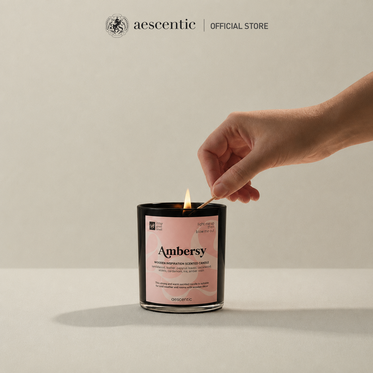 Nến thơm hương nước hoa Aescentic - Ambersy