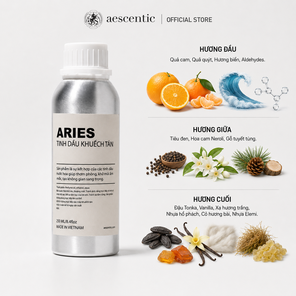 Tinh Dầu Khuếch Tán - ARIES