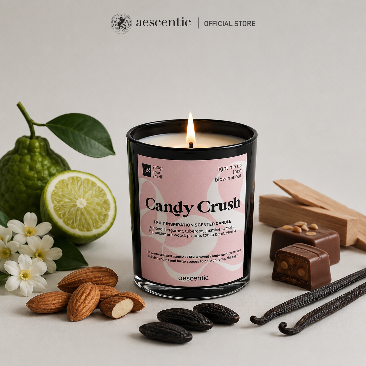 Nến thơm hương nước hoa Aescentic - Candy Crush