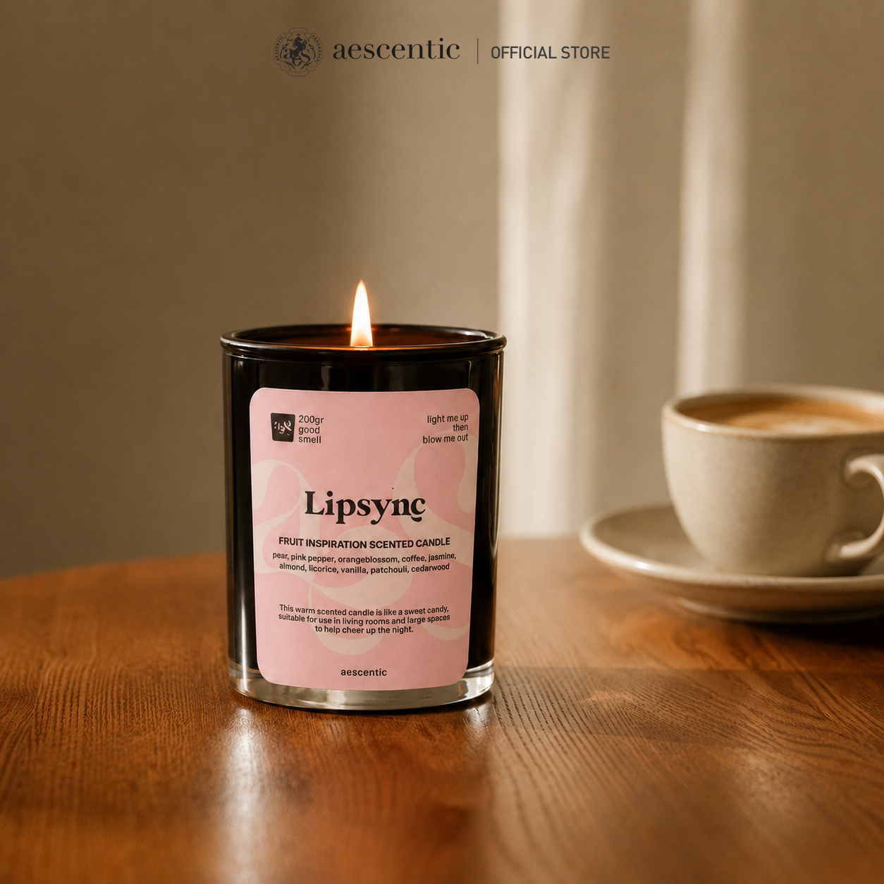 Nến thơm hương nước hoa Aescentic - Lipsync