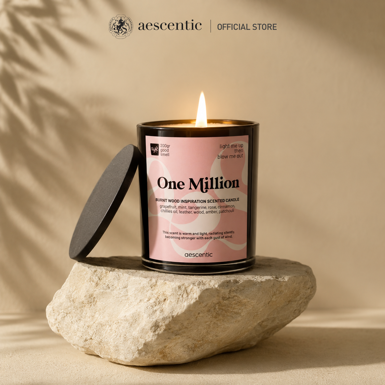 Nến thơm hương nước hoa Aescentic - One Million