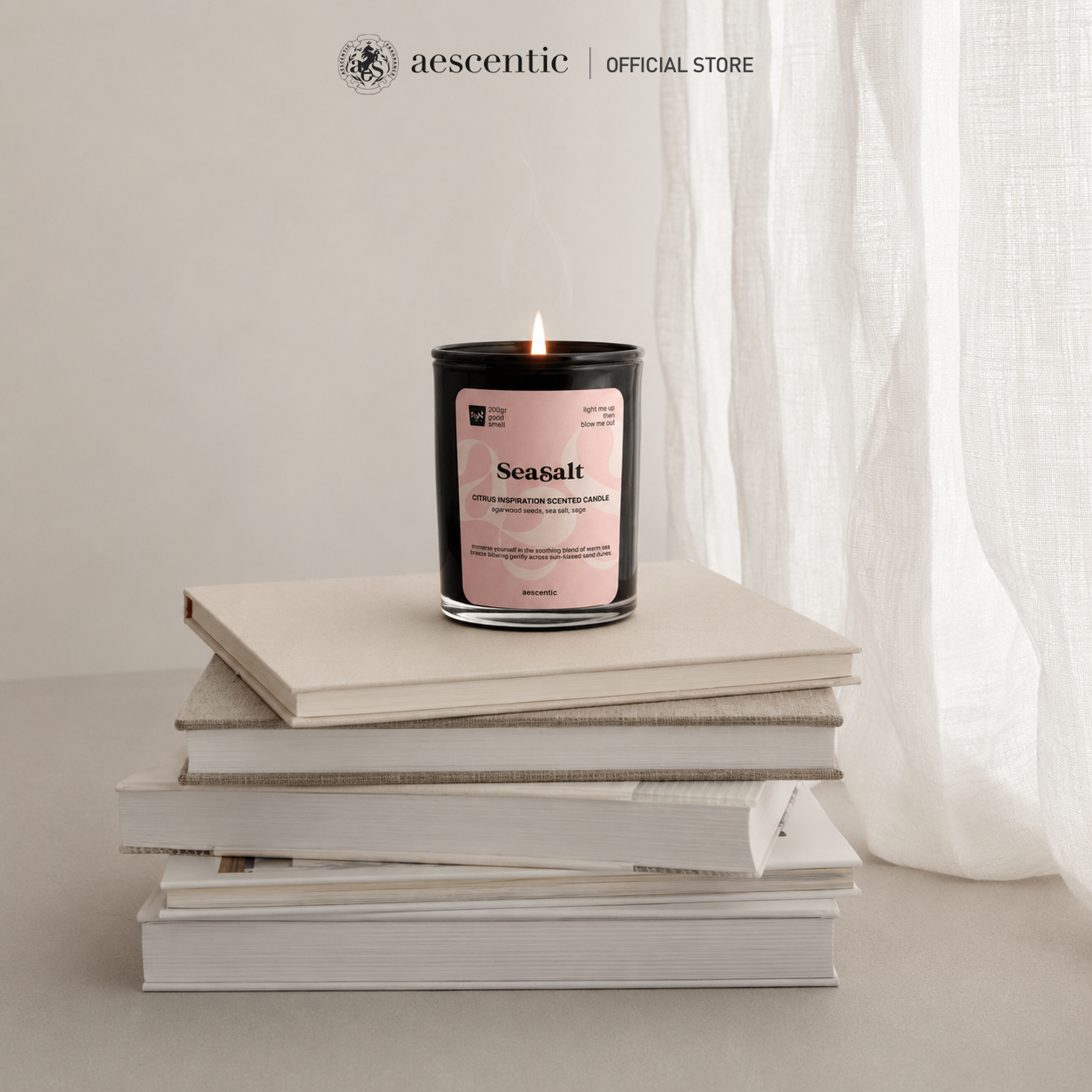 Nến thơm hương nước hoa Aescentic - Seasalt