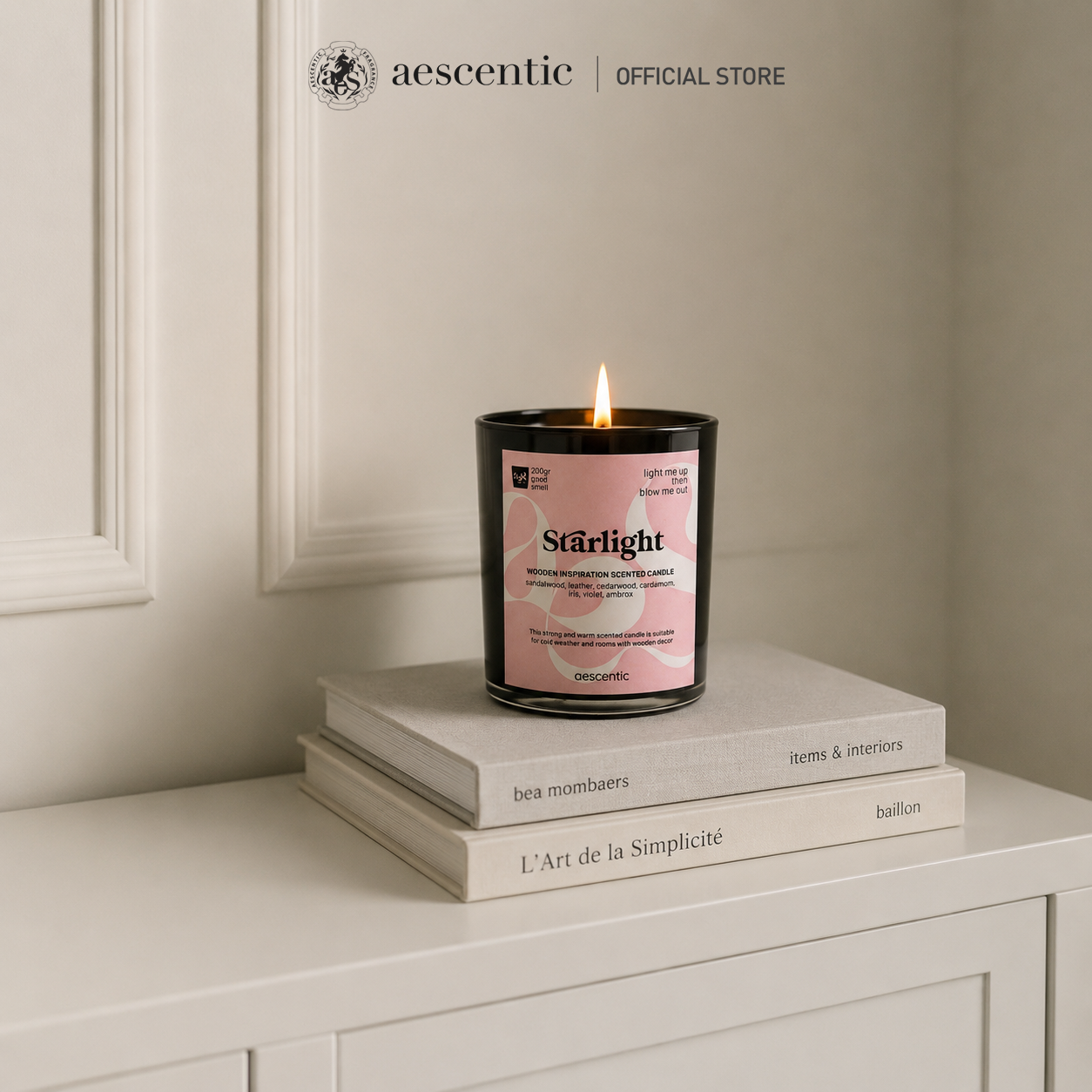 Nến thơm hương nước hoa Aescentic - Starlight