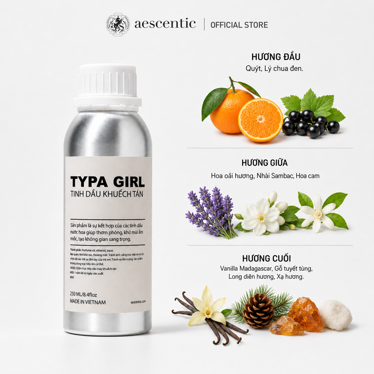 Tinh Dầu Khuếch Tán - TYPA GIRLS