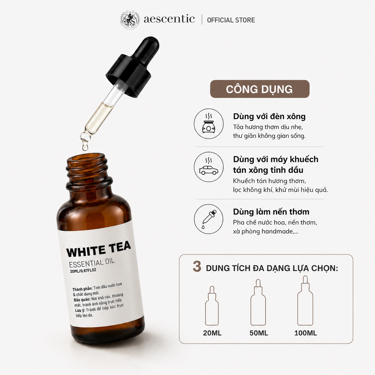 Tinh Dầu Nguyên Chất - WHITE TEA