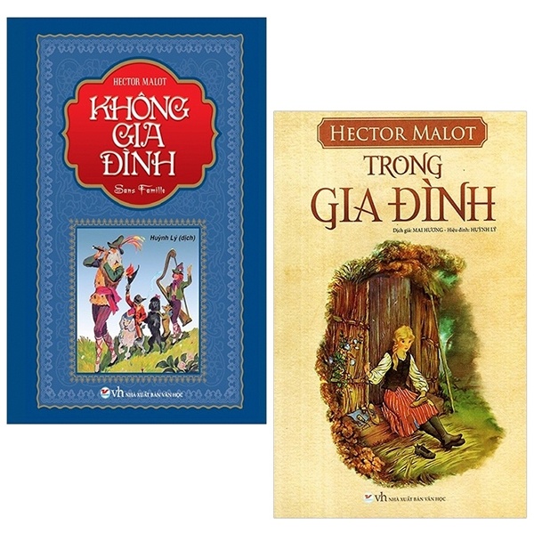 Không Gia Đình + Trong Gia Đình (Bộ 2 Cuốn) (Tân Việt) - Hector Malot