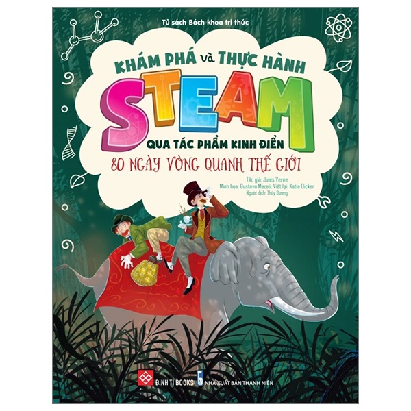 Khám Phá Và Thực Hành STEAM Qua Tác Phẩm Kinh Điển - 80 Ngày Vòng Quanh Thế Giới - Jules Verne, Katie Dicker, Gustavo Mazali