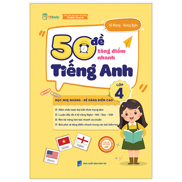 50 Đề Tăng Điểm Nhanh Tiếng Anh Lớp 4 - Đỗ Nhung, Hoàng Ngân