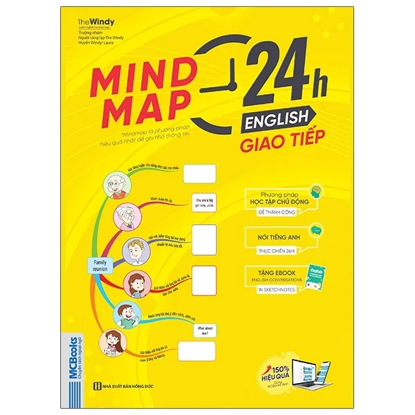 Mind Map 24H English - Giao Tiếp - Học Tiếng Anh Giao Tiếp Thực Chiến Cực Kỳ Hiệu Quả Thông Qua Sơ Đồ Tư Duy - Huyền Windy, The Windy