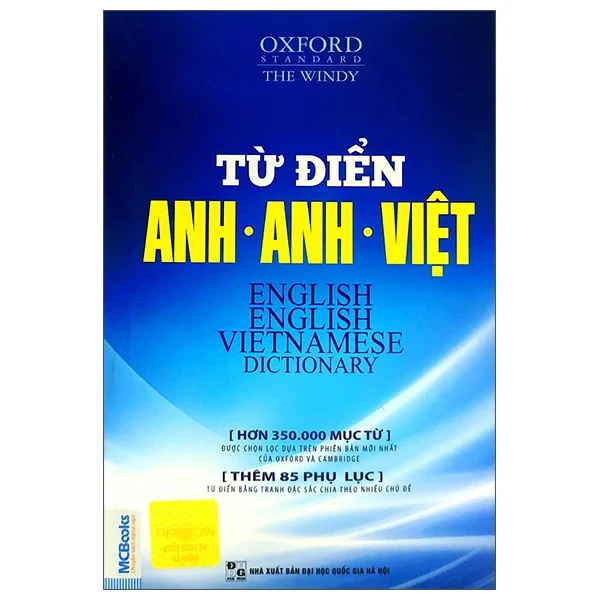 Oxford Standard - Từ Điển Anh - Anh - Việt (350.000 Từ) - The Windy