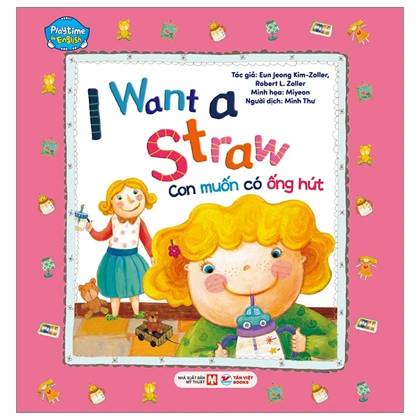 Playtime In English - Level 2 - I Want A Straw - Con Muốn Có Ống Hút - Joshua Ryu, Butter English, Miyeon