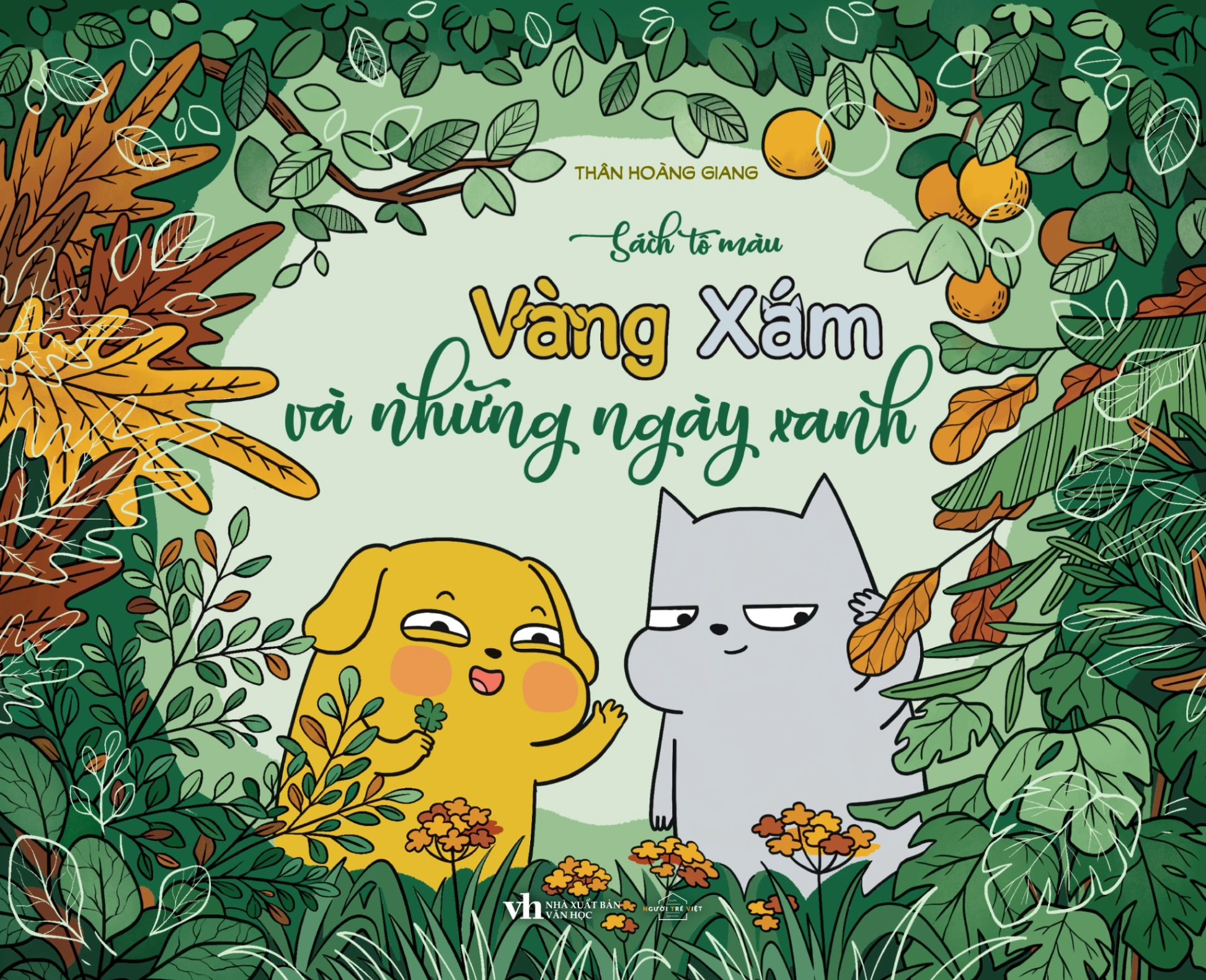 Sách Tô Màu - Vàng Xám Và Những Ngày Xanh - Bản Đặc Biệt - Thân Hoàng Giang