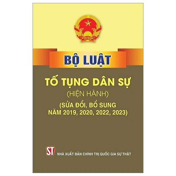 Bộ Luật Tố Tụng Dân Sự (Hiện Hành) (Sửa Đổi, Bổ Sung Năm 2019, 2020, 2022, 2023) - Quốc Hội