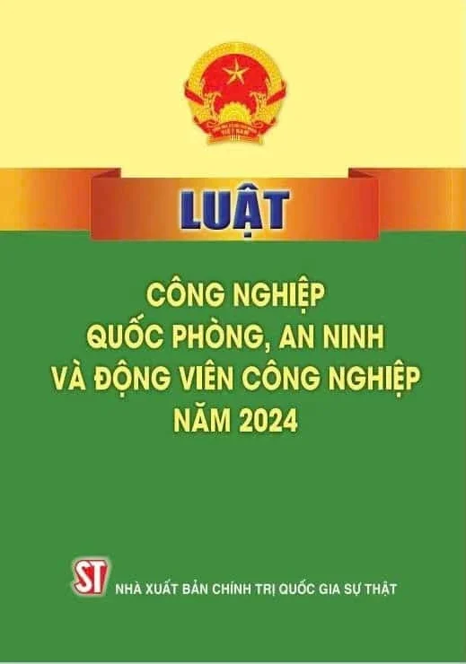 Luật Công Nghiệp Quốc Phòng, An Ninh Và Động Viên Công Nghiệp Năm 2024 - Quốc Hội